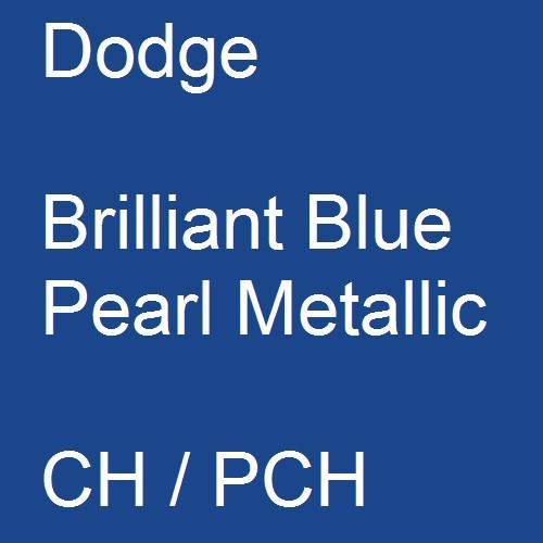 Dodge, Brilliant Blue Pearl Metallic, CH / PCH.